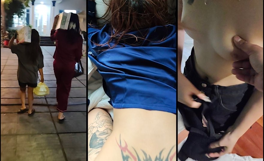 Đại gia some 2 chị em ruột 2k4 và 2k8 tại hồ bơi Vũng Tàu
