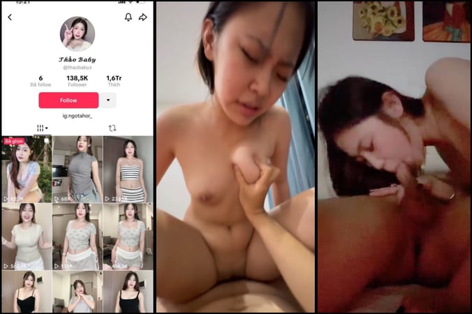Idol Tiktok Thảo Baby lộ sexcap3 bú cu ngấu nghiến
