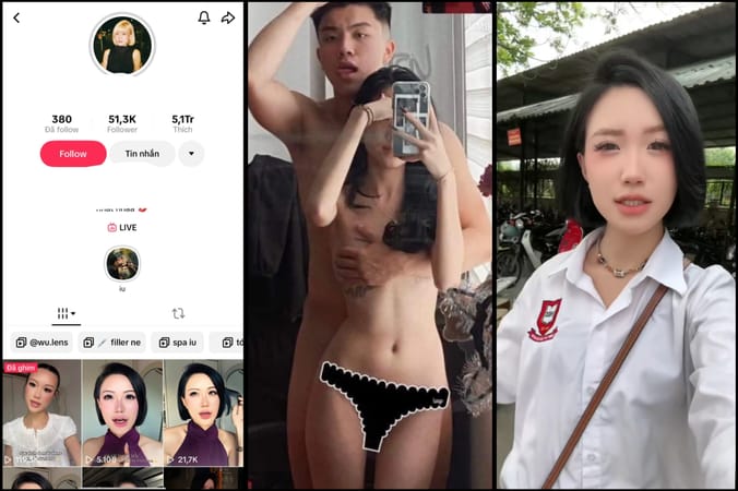 Lại thêm 1 Hot tiktoker 51k fl dáng chuẩn mặt xinh làm tình với anh ny cặc khủng